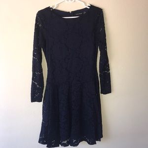 Ivanka Trump Navy Blue Floral Dress - Size 4